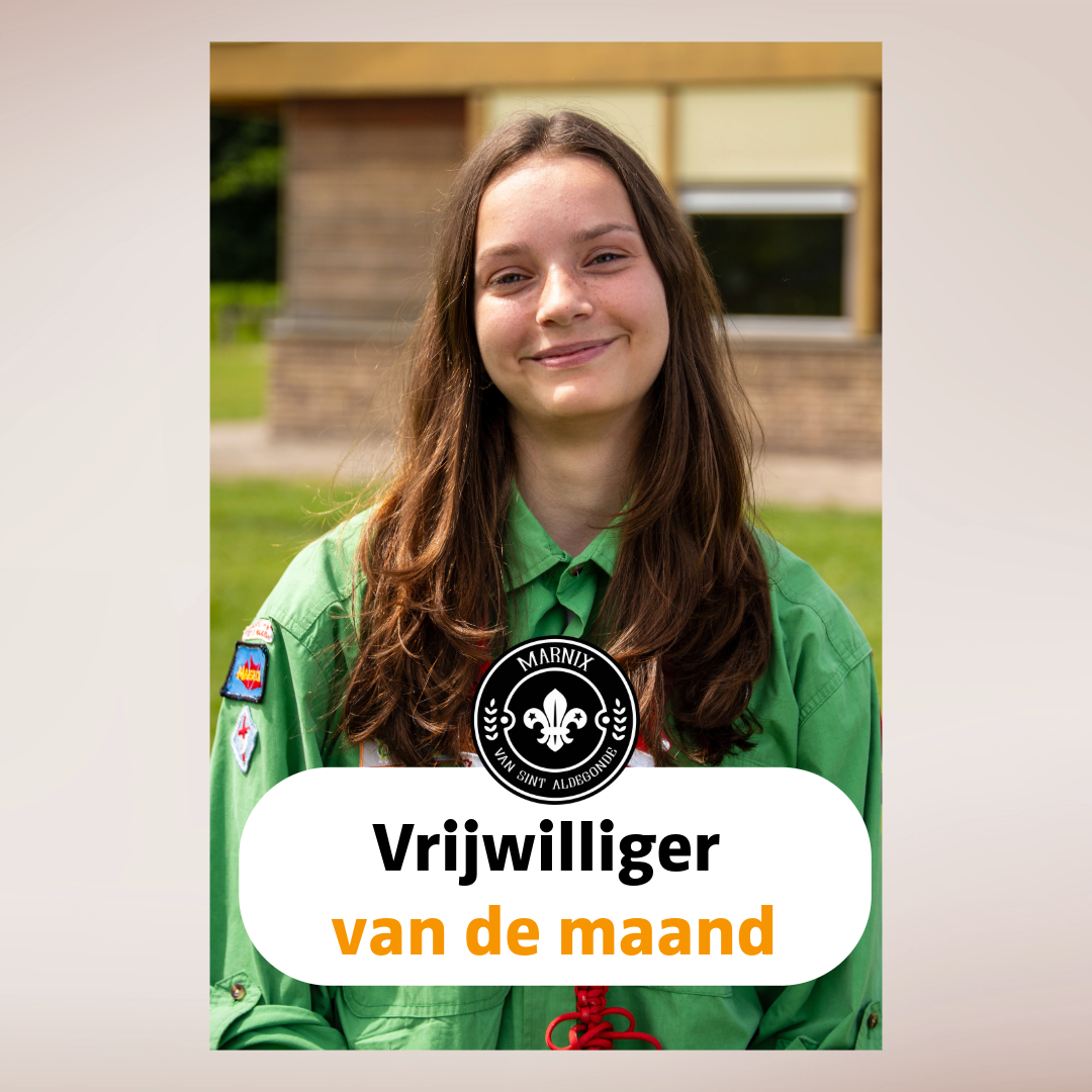 Een scouting vrijwilliger